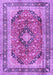 Medallion Purple Traditional Rug, tr2960pur