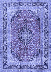 Medallion Blue Traditional Rug, tr2960blu