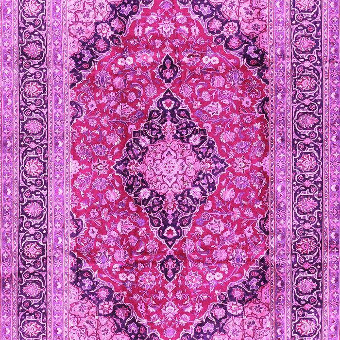 Machine Washable Medallion Pink Traditional Rug, wshtr2960pnk