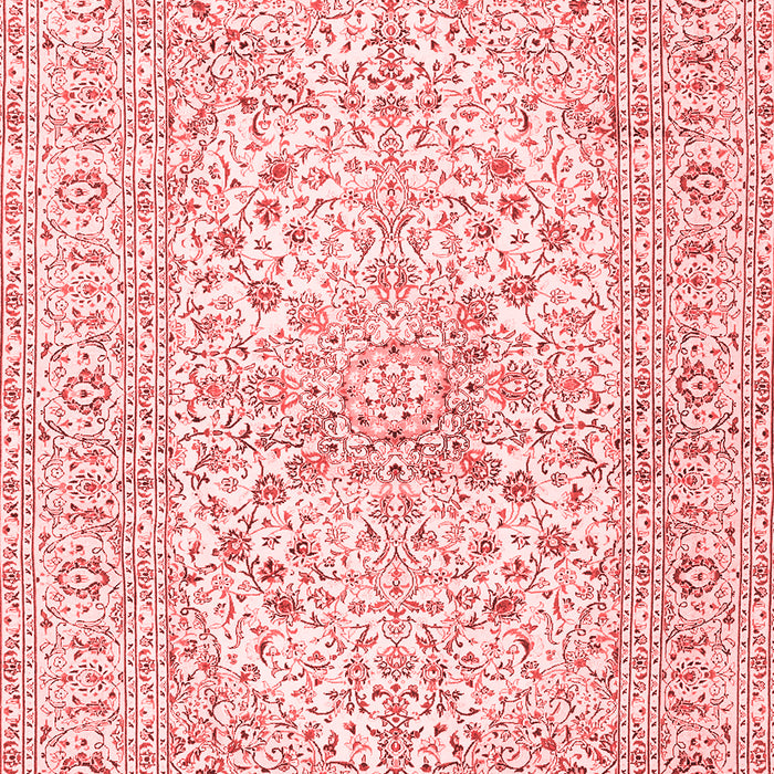 Machine Washable Persian Red Traditional Rug, wshtr2961red