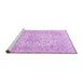 Sideview of Machine Washable Persian Purple Traditional Area Rugs, wshtr2961pur