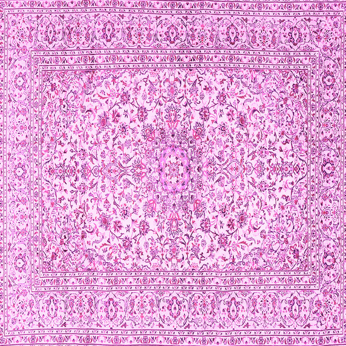 Square Persian Pink Traditional Rug, tr2961pnk