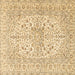 Square Persian Brown Traditional Rug, tr2961brn