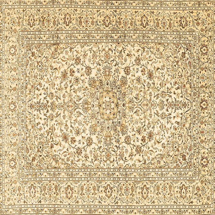 Square Machine Washable Persian Brown Traditional Rug, wshtr2961brn