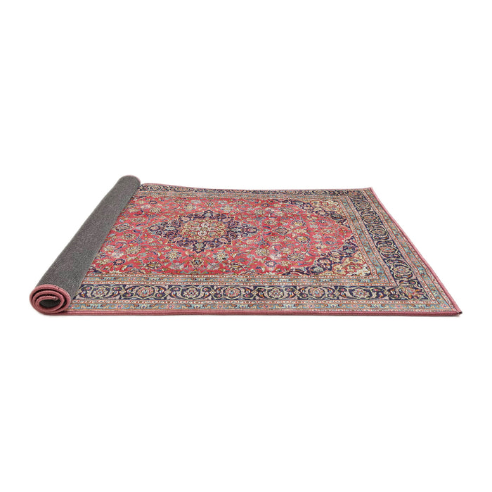Sideview of Traditional Cherry Red Medallion Rug, tr2962