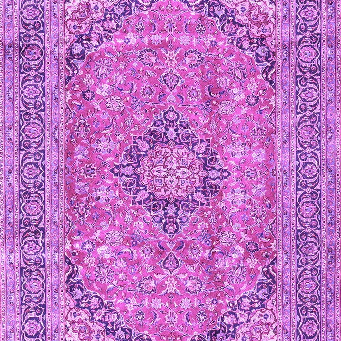 Machine Washable Medallion Purple Traditional Area Rugs, wshtr2962pur