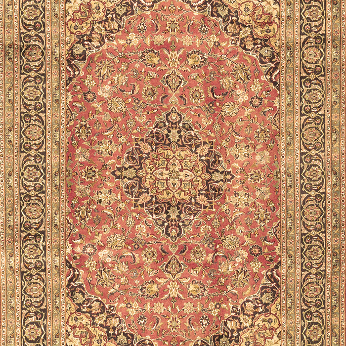 Medallion Brown Traditional Rug, tr2962brn