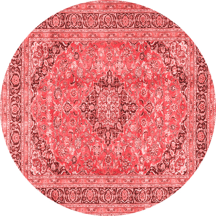 Medallion Red Traditional Rug, tr2962red