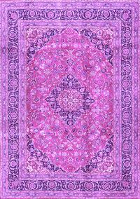 Medallion Purple Traditional Rug, tr2962pur