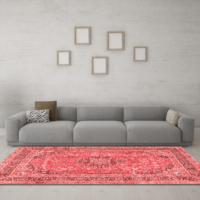 Traditional Red Washable Rugs