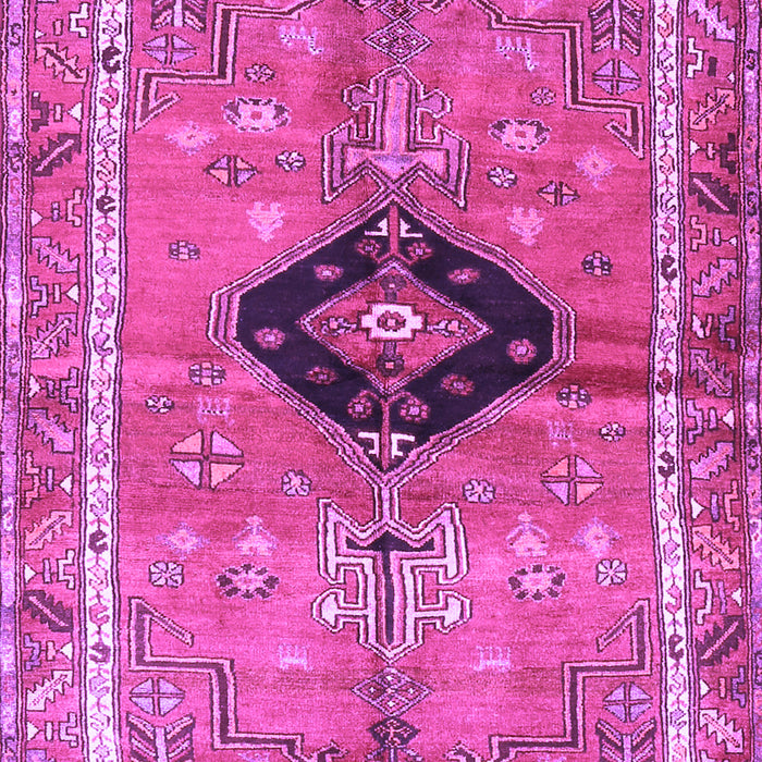 Machine Washable Persian Purple Traditional Area Rugs, wshtr2963pur