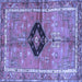 Square Persian Blue Traditional Rug, tr2963blu