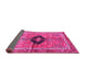 Sideview of Persian Pink Traditional Rug, tr2963pnk