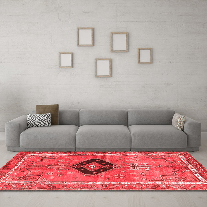 Traditional Red Washable Rugs