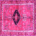 Square Persian Pink Traditional Rug, tr2963pnk