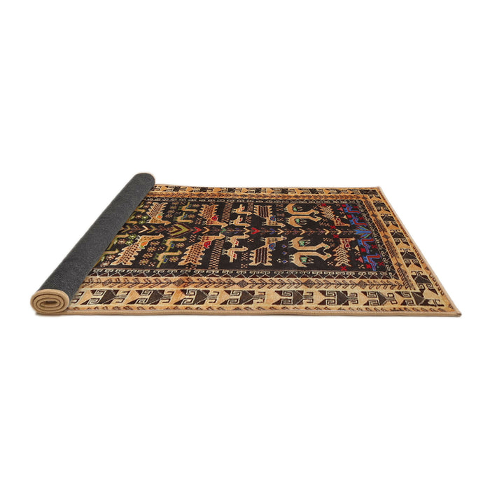 Sideview of Traditional Bakers Brown Persian Rug, tr2964