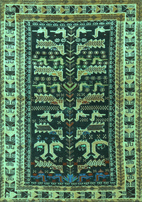 Persian Turquoise Traditional Rug, tr2964turq