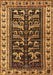 Machine Washable Persian Brown Traditional Rug, wshtr2964brn