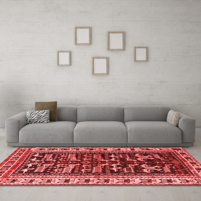 Traditional Red Washable Rugs