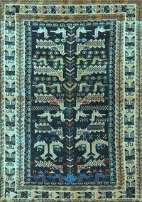 Persian Light Blue Traditional Rug, tr2964lblu
