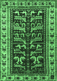 Persian Emerald Green Traditional Rug, tr2964emgrn