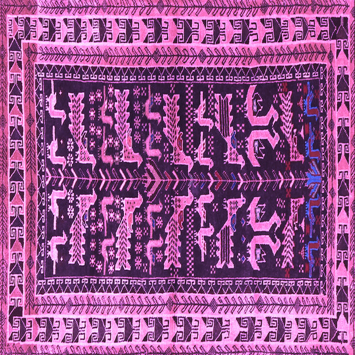 Square Persian Purple Traditional Rug, tr2964pur