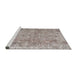 Sideview of Machine Washable Traditional Rose Dust Purple Rug, wshtr2965