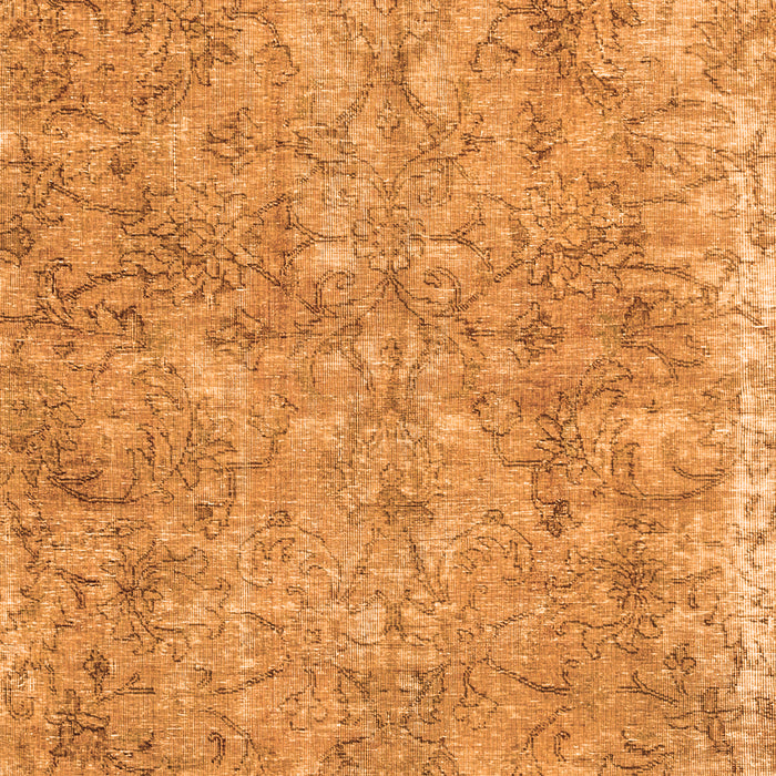 Serging Thickness of Machine Washable Persian Orange Traditional Area Rugs, wshtr2965org