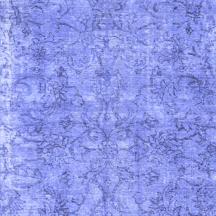 Machine Washable Persian Blue Traditional Rug, wshtr2965blu