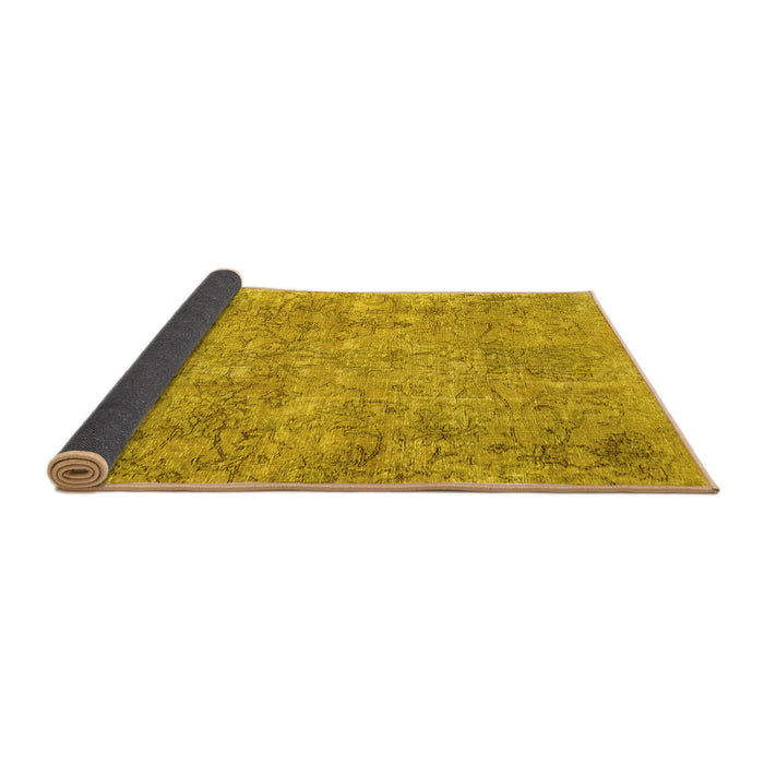 Sideview of Persian Yellow Traditional Rug, tr2965yw