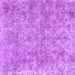 Square Persian Purple Traditional Rug, tr2965pur