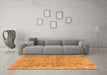 Machine Washable Persian Orange Traditional Area Rugs in a Living Room, wshtr2965org