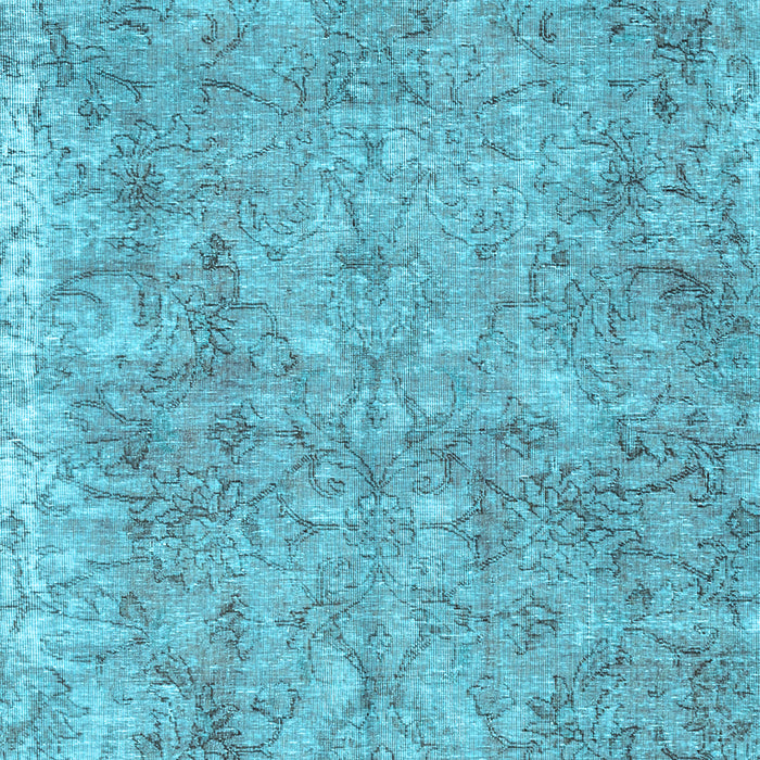 Machine Washable Persian Light Blue Traditional Rug, wshtr2965lblu