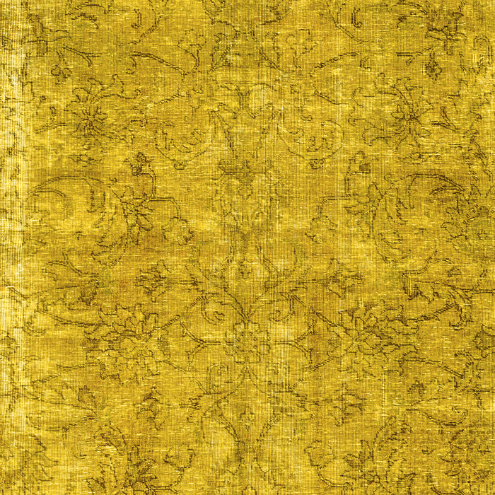 Machine Washable Persian Yellow Traditional Rug, wshtr2965yw