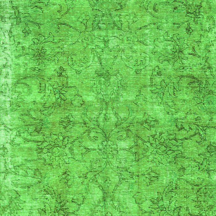 Serging Thickness of Machine Washable Persian Green Traditional Area Rugs, wshtr2965grn