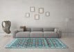 Machine Washable Persian Light Blue Traditional Rug in a Living Room, wshtr2966lblu