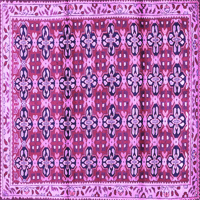 Square Machine Washable Persian Purple Traditional Area Rugs, wshtr2966pur