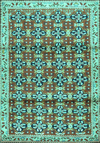 Persian Turquoise Traditional Rug, tr2966turq