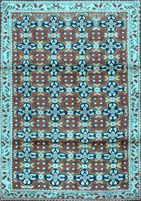 Persian Light Blue Traditional Rug, tr2966lblu