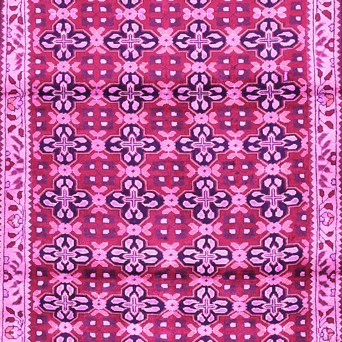 Machine Washable Persian Pink Traditional Rug, wshtr2966pnk