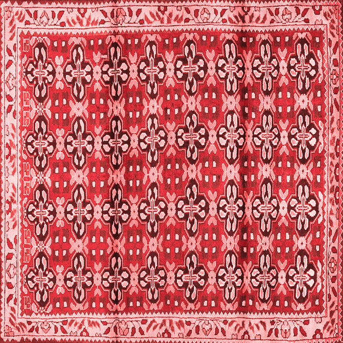 Machine Washable Persian Red Traditional Rug, wshtr2966red
