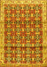 Machine Washable Persian Yellow Traditional Rug, wshtr2966yw