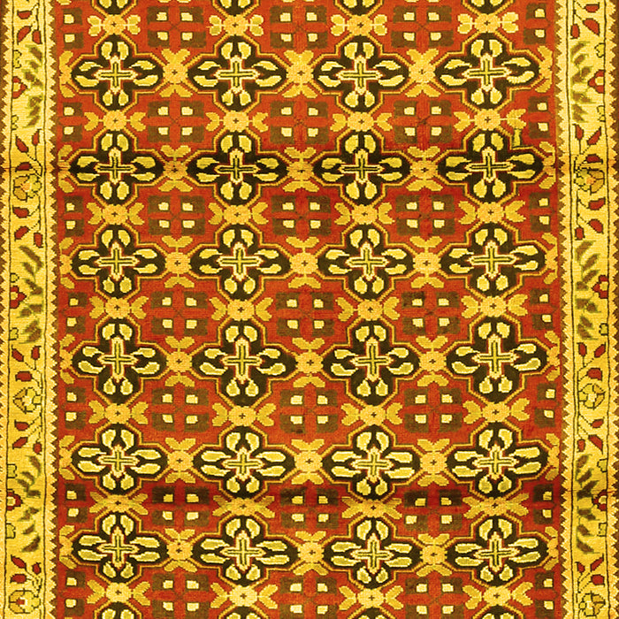 Machine Washable Persian Yellow Traditional Rug, wshtr2966yw