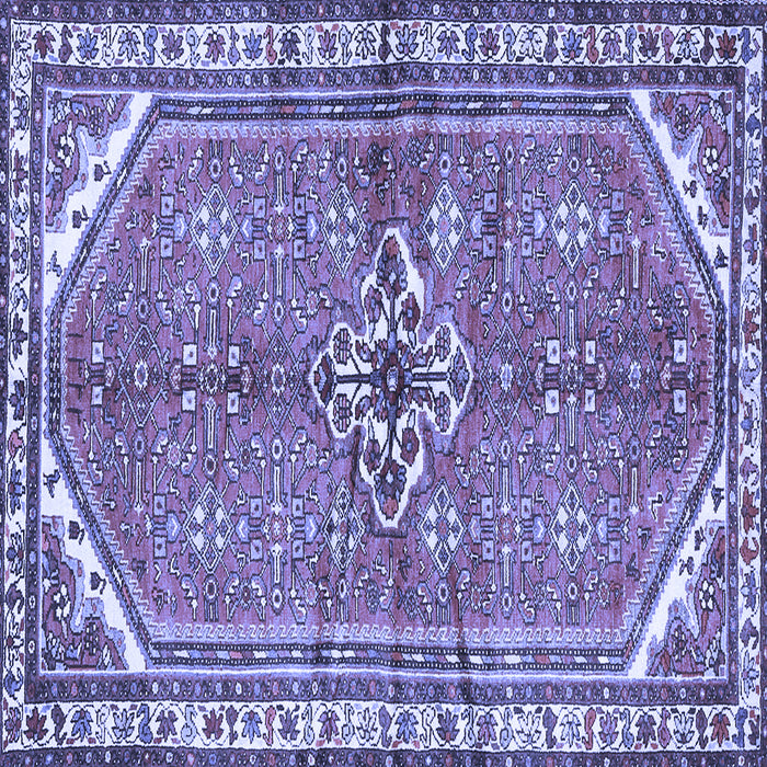 Square Persian Blue Traditional Rug, tr2967blu