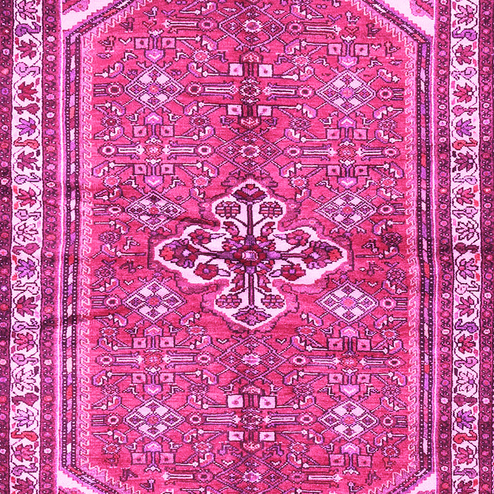 Machine Washable Persian Pink Traditional Rug, wshtr2967pnk