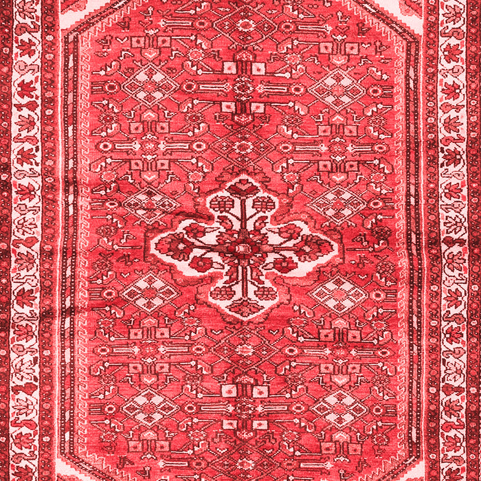 Machine Washable Persian Red Traditional Rug, wshtr2967red