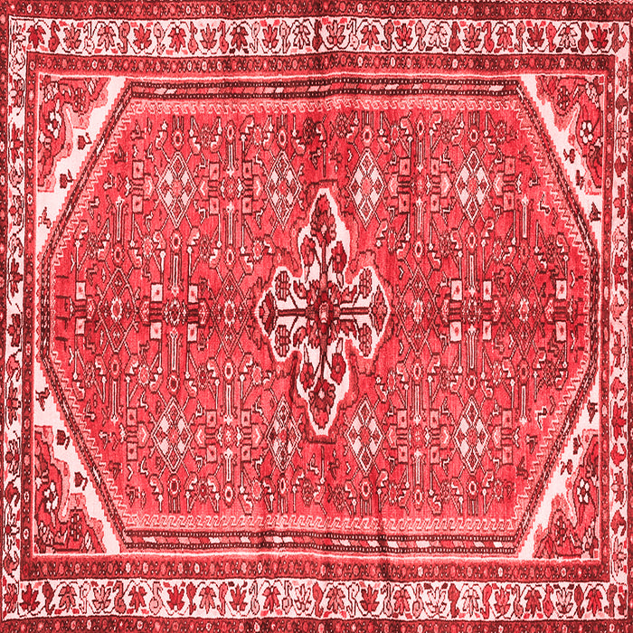Machine Washable Persian Red Traditional Rug, wshtr2967red