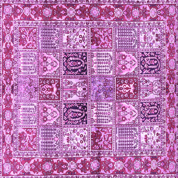Square Persian Purple Traditional Rug, tr2968pur