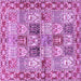 Square Persian Purple Traditional Rug, tr2968pur