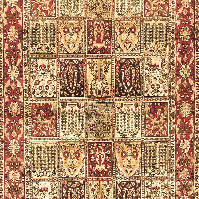 Machine Washable Persian Brown Traditional Rug, wshtr2968brn